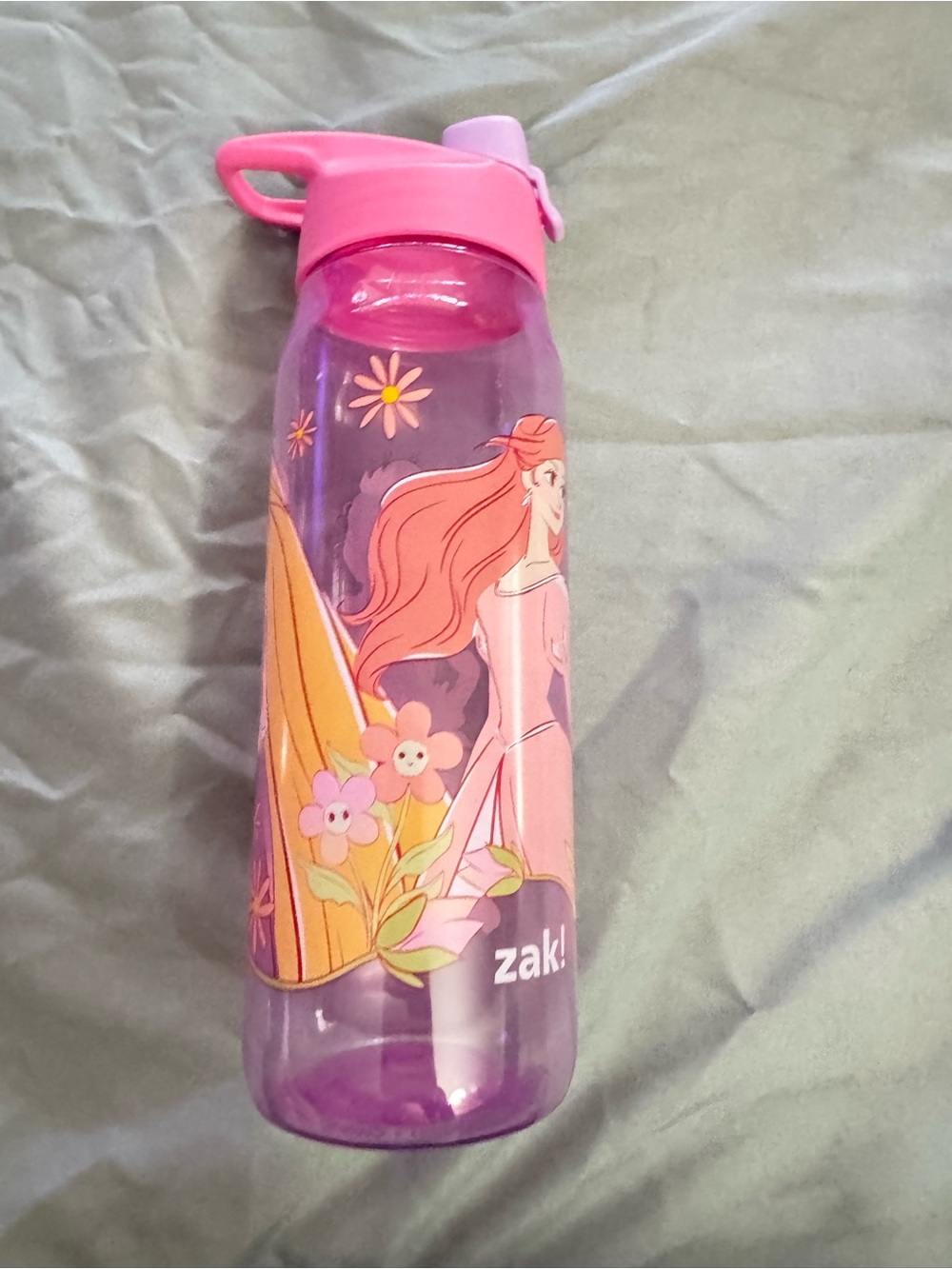Zak! Pink & Purple Floral Surf Sports Water Bottle